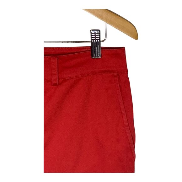 Lauren Ralph Lauren Ankle Pants SZ 10 Pink Red Capris Classic Casual Preppy - Picture 4 of 11